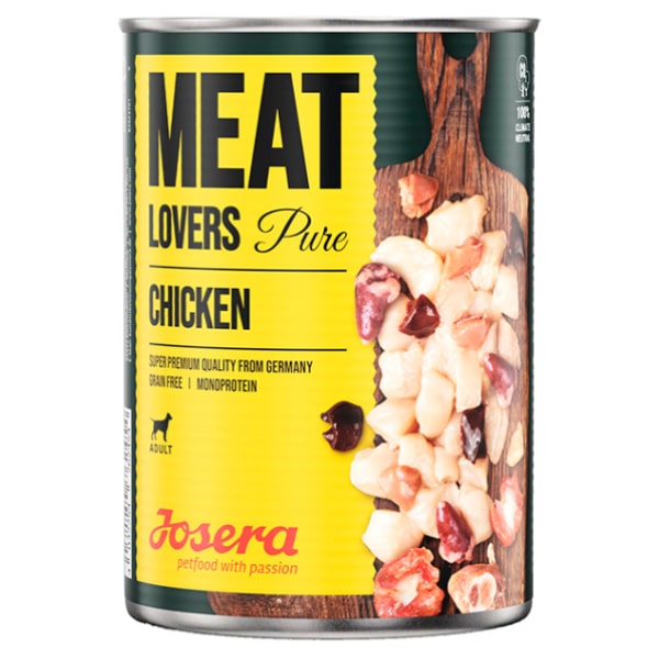 Josera Meat Lovers Pure Chicken konservi suņiem ar vistu 400 g