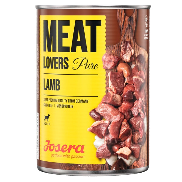 Josera Meat Lovers Pure Lamb konservi suņiem ar jēru 400 g
