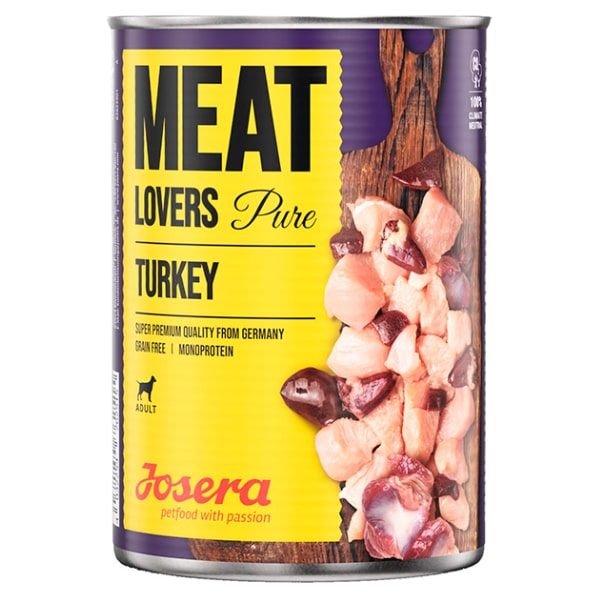 Josera Meat Lovers Pure Turkey konservi suņiem ar tītaru 800 g