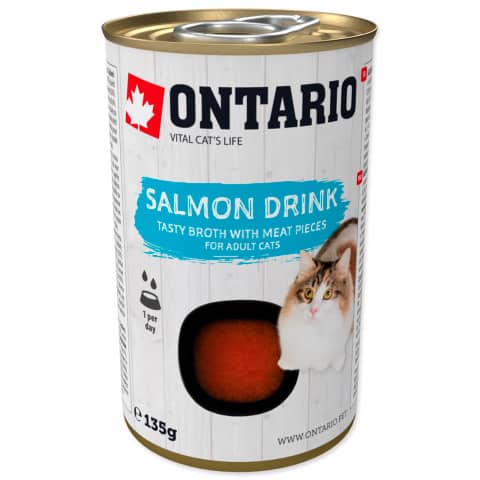Ontario Cat Drink Salmon kaķu dzēriens ar lasi 135 g