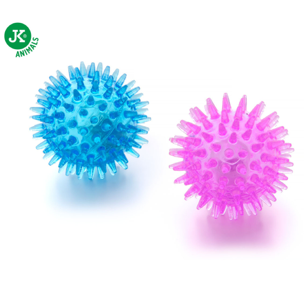 JK suņu rotaļlieta Bumba adataina ar LED gaismu 4.5cm 2gb