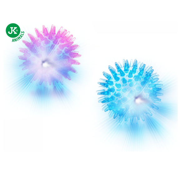 JK suņu rotaļlieta Bumba adataina ar LED gaismu 4.5cm 2gb