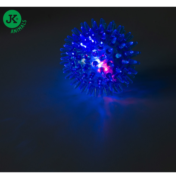 JK suņu rotaļlieta Bumba adataina ar LED gaismu 4.5cm 2gb