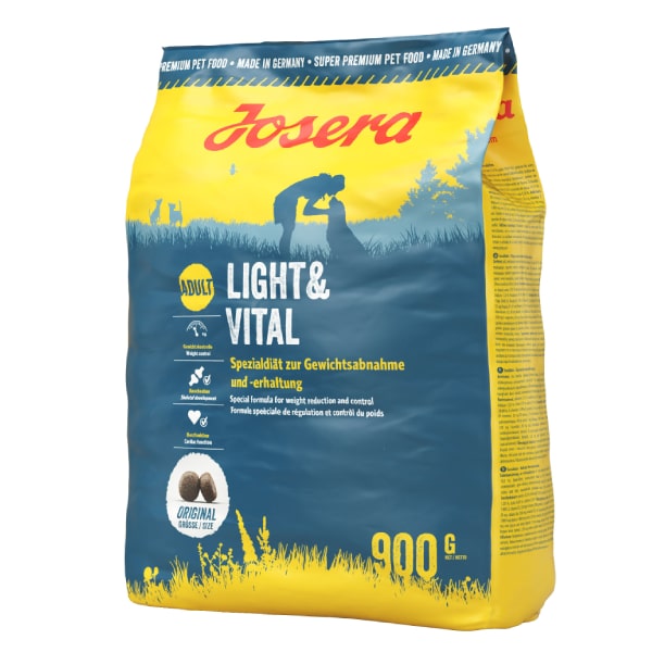 Josera Light & Vital sausā suņu barība pieaugušiem suņiem svara kontrolei 900 g