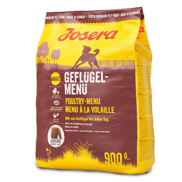 Josera Chicken & Rice sausā suņu barība pieaugušiem suņiem ar vistu un rīsiem 900 g