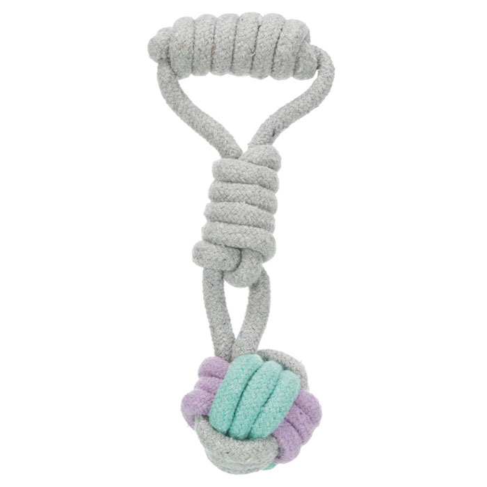 Trixie Rotaļlieta suņiem Bumba no virves ar rukturi 23cm