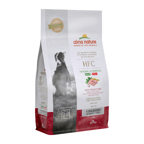 Almo Nature HFC Adult Pork sausā barība suņiem M/L Cūkgaļa 1.2kg