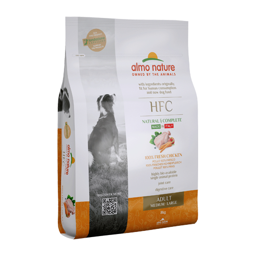 Almo Nature HFC Chicken sausā barība suņiem M/L Vista 8kg
