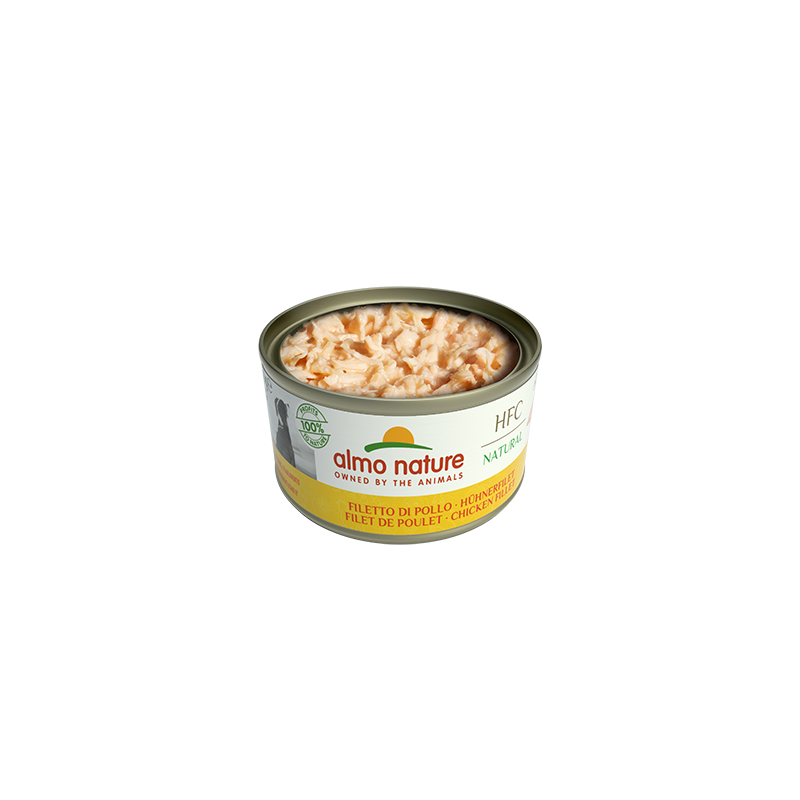 Almo Nature HFC Natural Chicken Fillet konservi suņiem Vistas fileja 95g