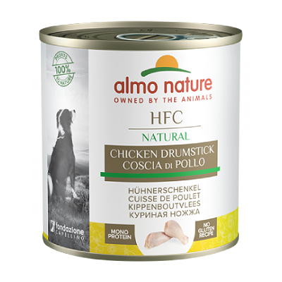 Almo Nature HFC Natural Chicken Drumstick konservi suiņiem Vistas gaļas kājiņas 280g