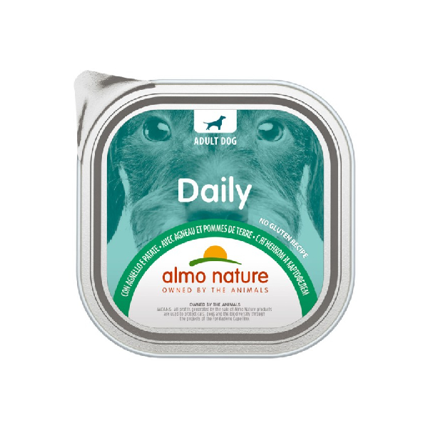 ALMO NATURE DOG DAILY LAMB konservi suņiem Jērs, kartupeļi 100g