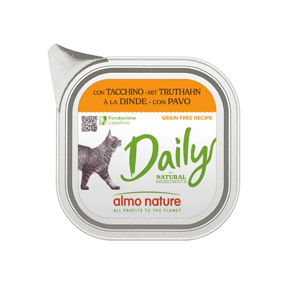 ALMO NATURE CAT DAILY TURKEY konservi kaķiem Tītars 100g