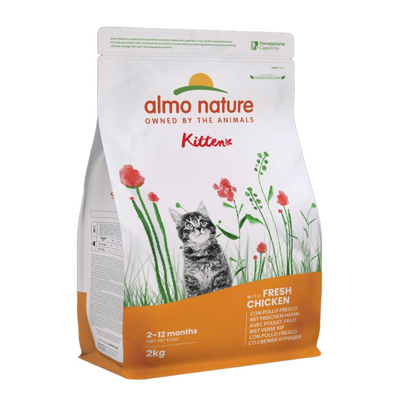 Almo Nature KITTEN Holistic Chicken sausā barība kaķēniem Vista 2kg
