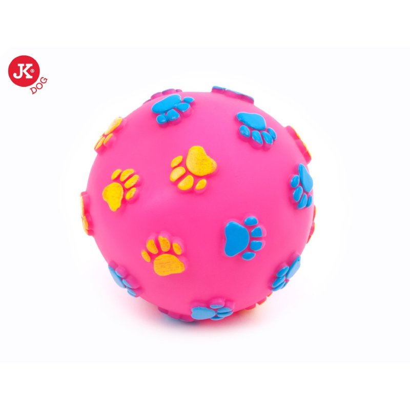 JK suņu rotaļlieta Bumba vinila ar skaņu Paws 7cm