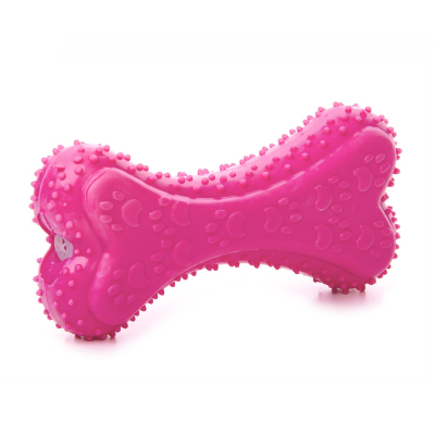 JK suņu rotaļlieta TPR Kauls Pink 12cm