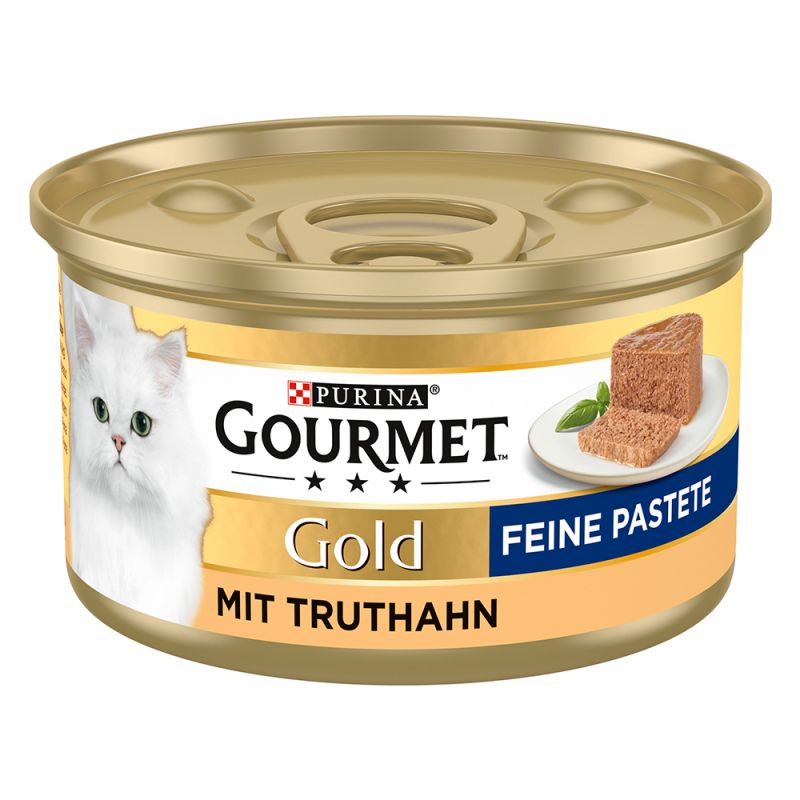 GOURMET GOLD PATE TURKEY kaķu konservi pastēte Tītars 85g