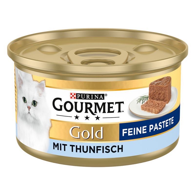 GOURMET GOLD PATE TUNA kaķu konservi pastēte Tuncis 85g