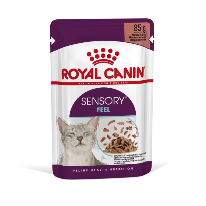 ROYAL CANIN FHN SENSORY FEEL GRAVY kaķu konservi mērcē 85g