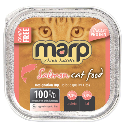 MARP CAT HOLISTIC PURE SALMON konservi kaķiem Lasis 100g