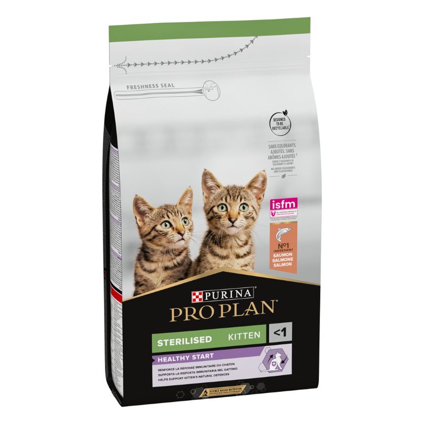 Pro Plan Kitten Sterilised Salmon kaķēnu barība sterilizētiem kaķēniem ar lasi 1.5 kg