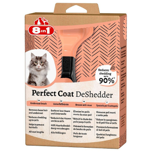 8in1 Perfect DeShedder pavilnas ķemme kaķiem