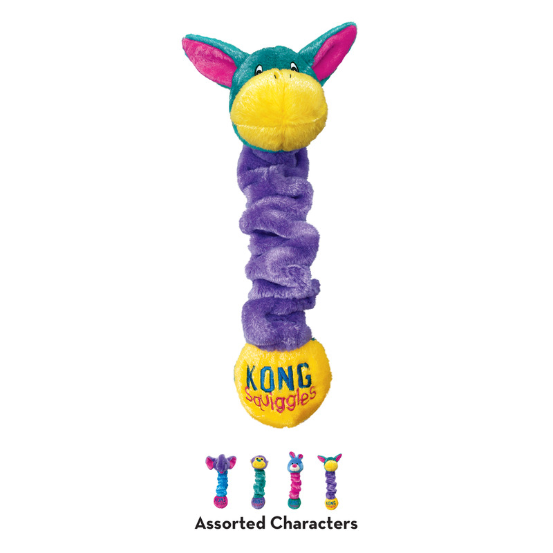 KONG Squiggles rotaļlieta suņiem S 23cm 1gb