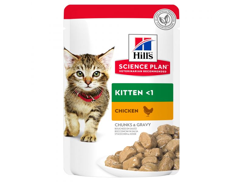 HILL`S SP CAT KITTEN CHICKEN konservi kaķēniem Vista 85g