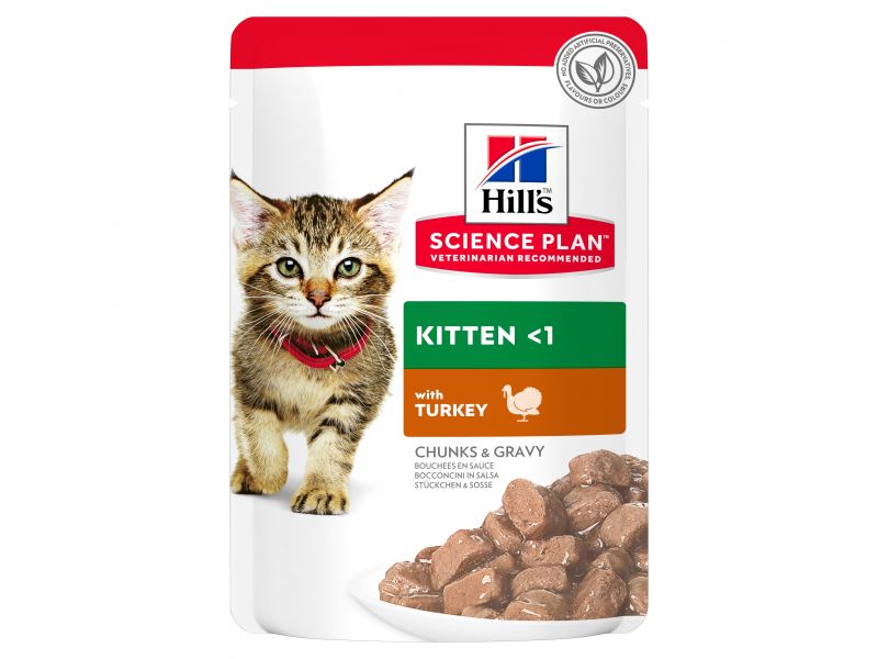 HILL`S SP CAT KITTEN TURKEY konservi kaķēniem Tītars 85g