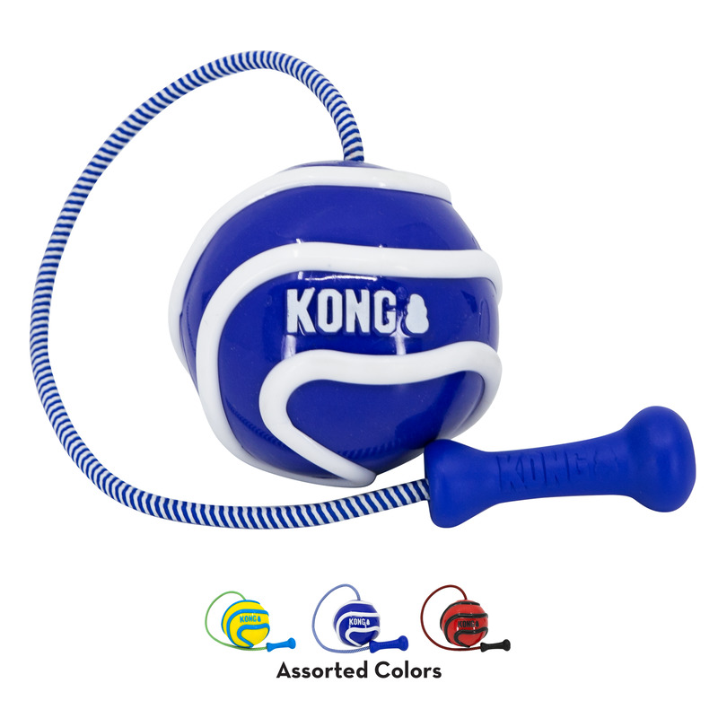 KONG Wavz Bunjiball rotaļlieta suņiem izturīga L 9cm