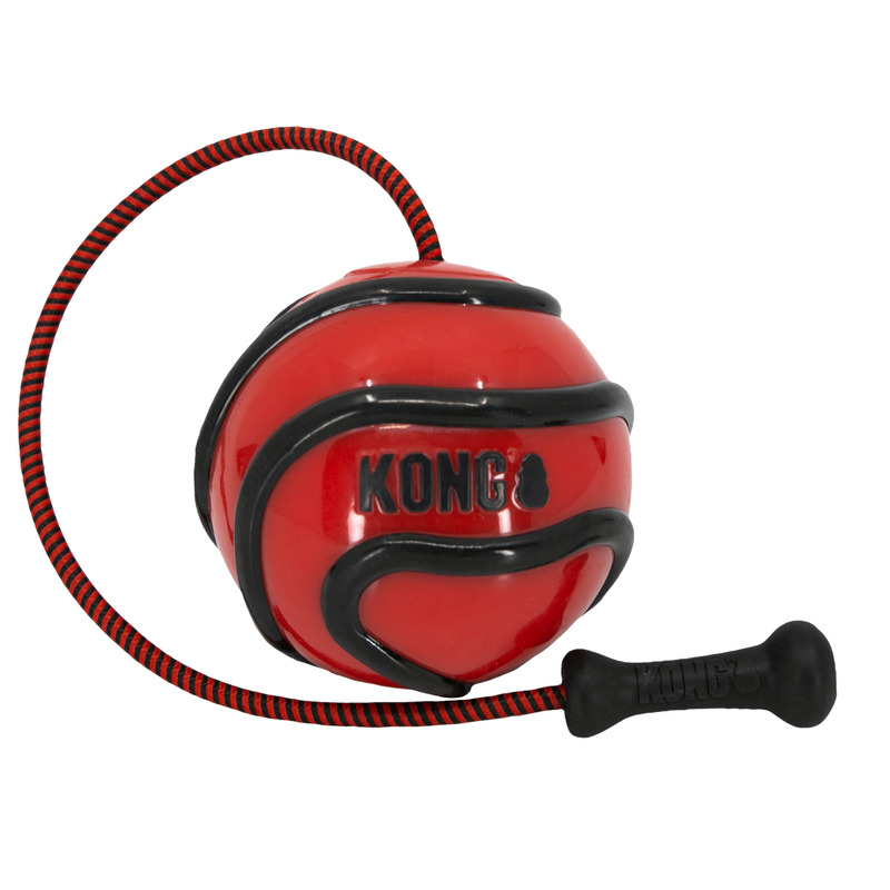 KONG Wavz Bunjiball rotaļlieta suņiem izturīga L 9cm