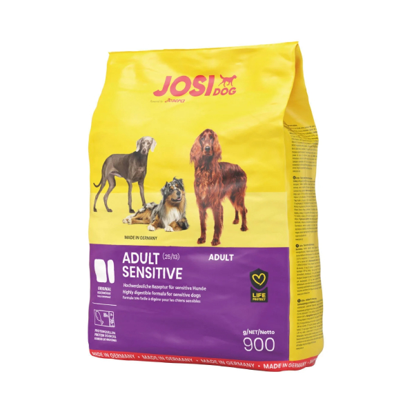 Josera JosiDog Adult Sensitive sausā suņu barība jutīgai gremošanai 900 g
