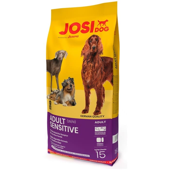Josera JosiDog Adult Sensitive sausā suņu barība jutīgai gremošanai 15 kg