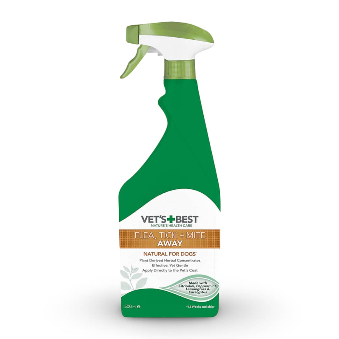 Vet’s Best sprejs pret blusām un ērcēm suņiem  500 ml