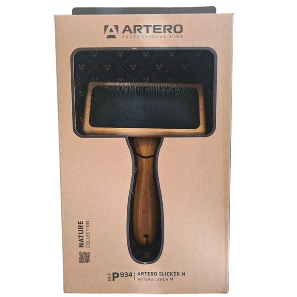 ARTERO NATURE pavilnas ķemme suņiem, kaķiem SLICKER M 11x6 cm