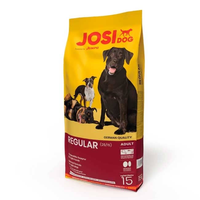 Josera JosiDog Regular sausā suņu barība pieaugušiem suņiem ar vidēju aktivitāti 15 kg
