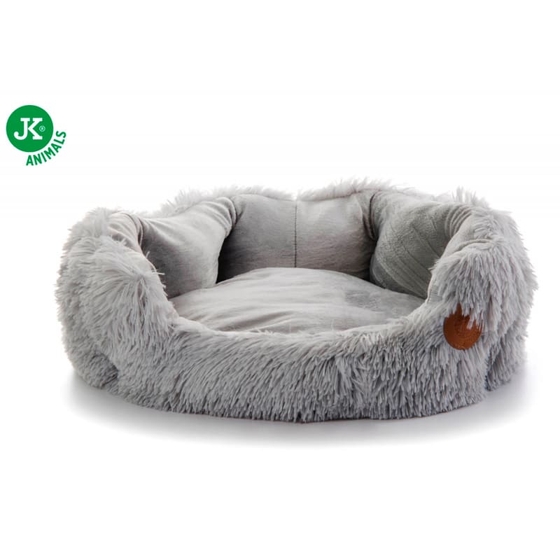JK guļvieta suņiem, kaķiem YETI GREY L 61x61x17 cm