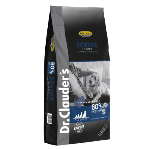 DR.CLAUDER’S DOG SENIOR LIGHT sausā suņu barība Tītars 12.5kg