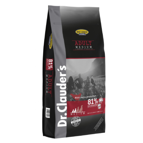DR.CLAUDER`S DOG ADULT MEDIUM sausā suņu barība Mājputni 20kg