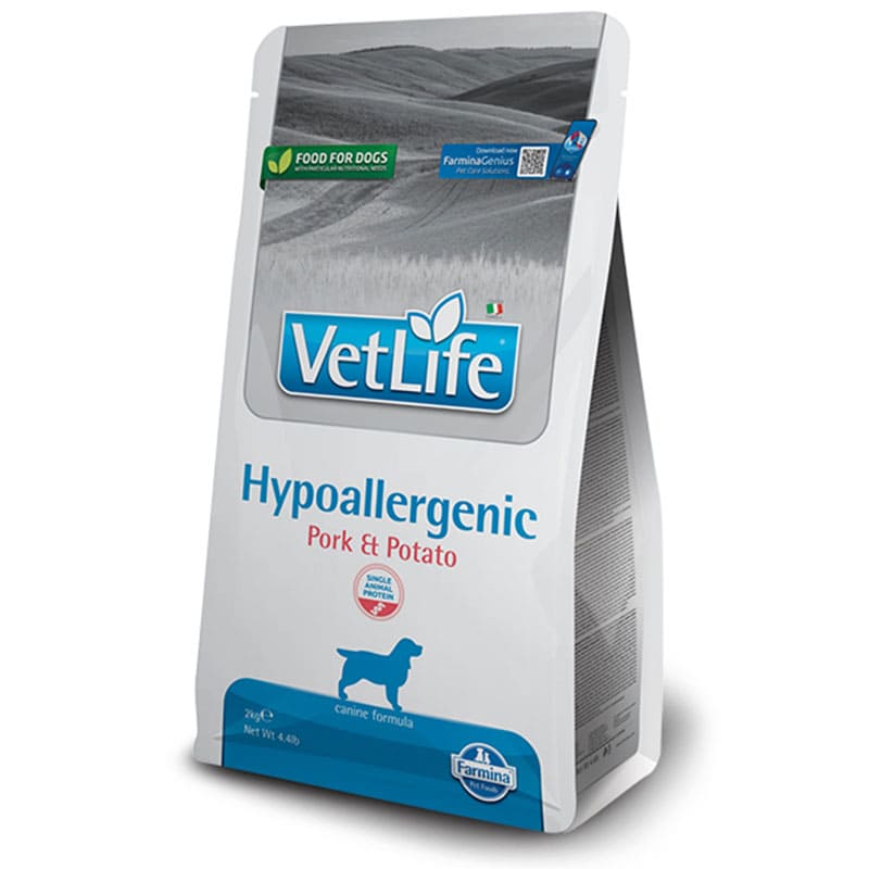 Farmina Vet Life Hypoallergenic Pork veterinārā suņu barība alerģijām ar cūkgaļu 2 kg