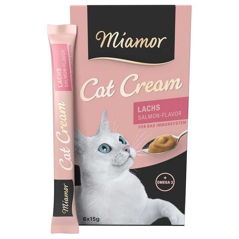 Miamor Cream Salmon kaķu gardums krēms kaķiem ar lasi 15 g N6