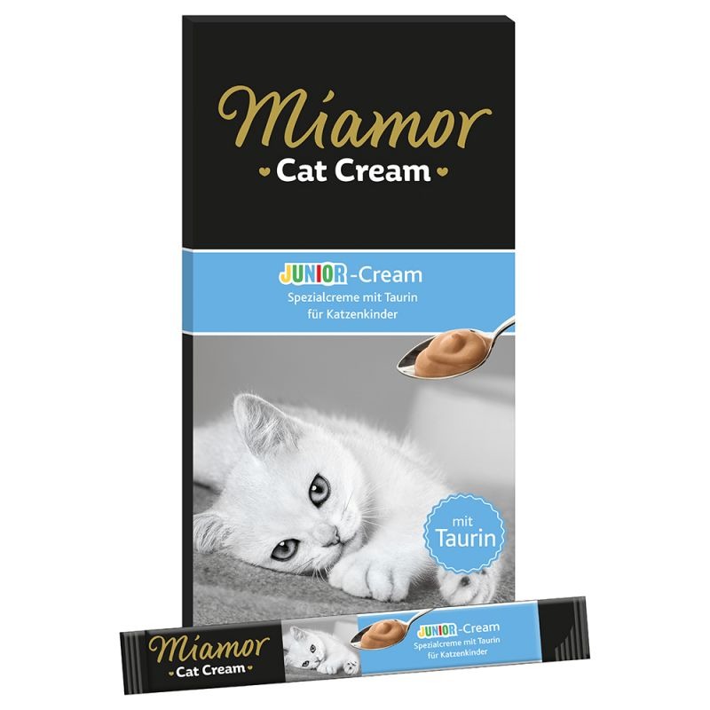 Miamor Cream Junior kaķu gardums krēms kaķēniem ar vistu un taurīnu 15 g N6