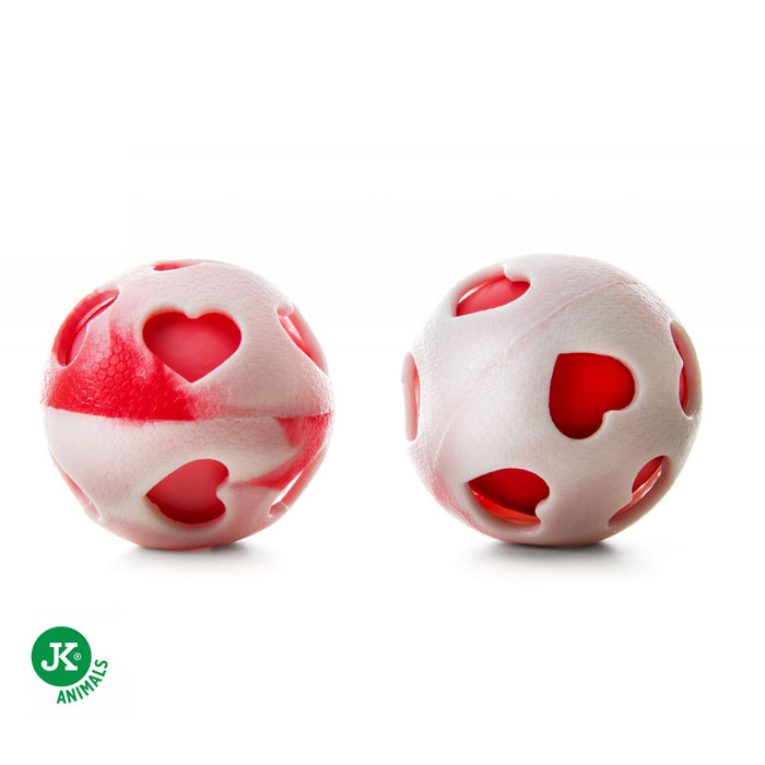 JK BALL TPR VALENTINE rotaļlieta suņiem Bumba ø 7cm x2