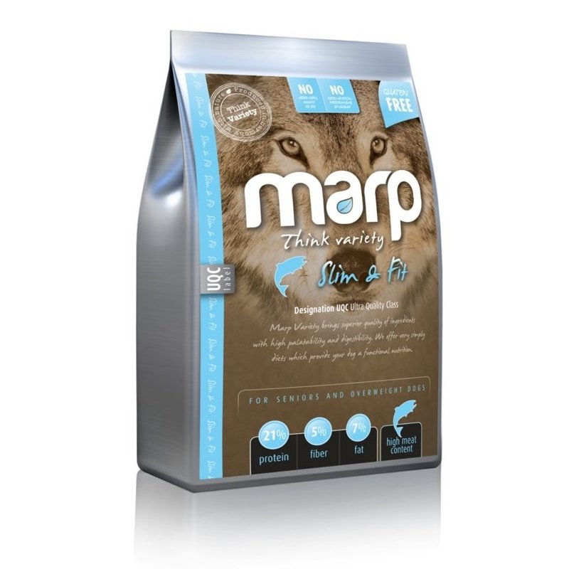 MARP DOG THINK VARIETY SLIM & FIT sausā barība suņiem Baltā Zivs 2kg