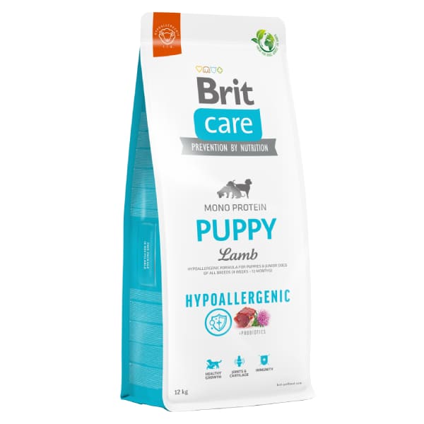 BRIT CARE DOG PUPPY HYPOALLERGENIC LAMB sausā barība kucēniem Jērs 12kg