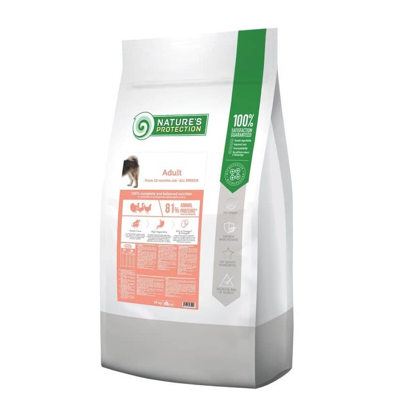 NATURE`S PROTECTION DOG ALL sausā barība suņiem Mājputni 18kg