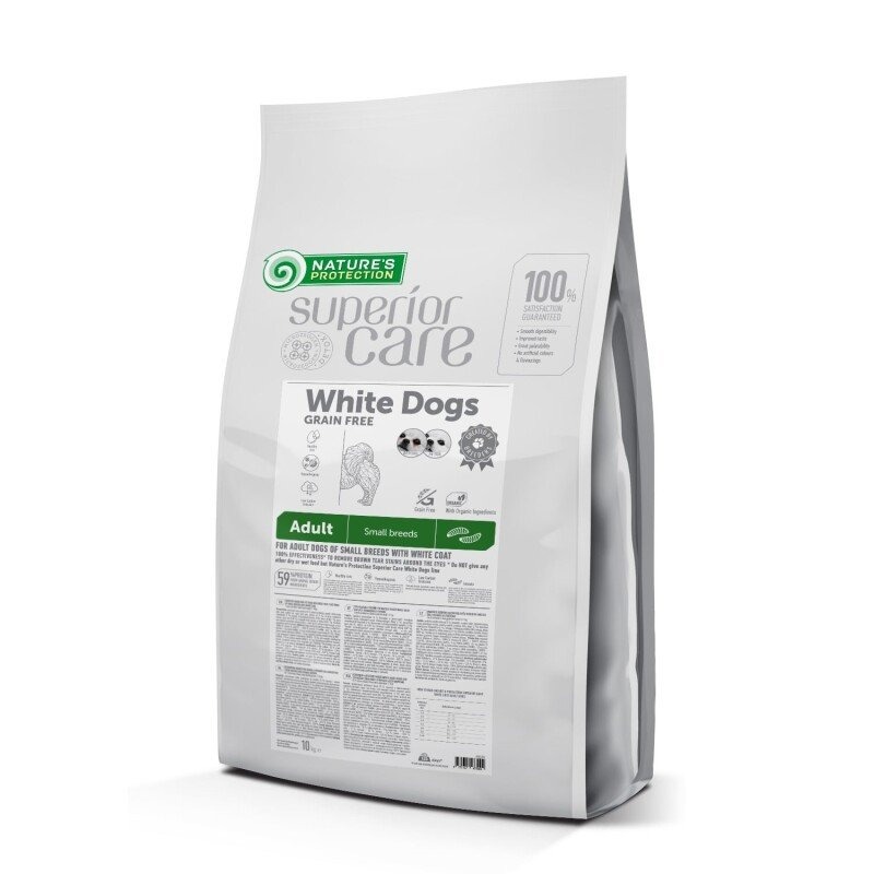 NATURE`S PROTECTION SUPERIOR DOG MINI WHITE sausā barība suņiem Kukaiņi 10kg