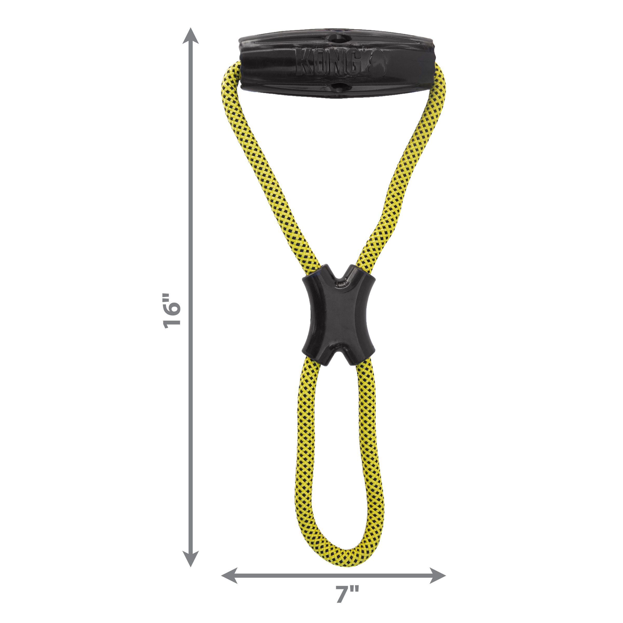 KONG JAXX INFINITY TUG rotaļlieta suņiem izturīga ar virvi un rokturi L 40cm