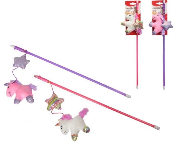 Camon Rotaļlieta kaķiem Makšķere ar mantiņu Unicorn 45cm