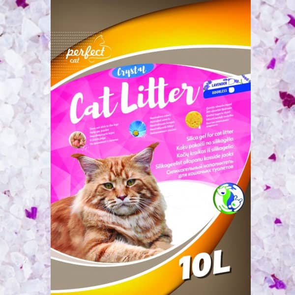 Perfect Cat kaķu smiltis silikagēla ar lavandas aromātu 10 L