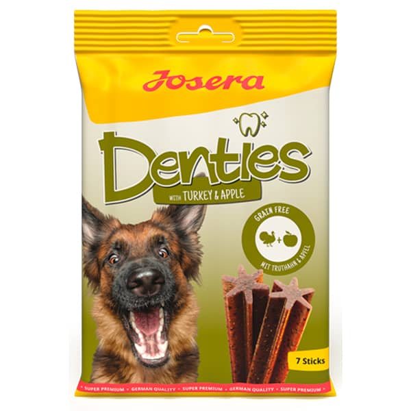 Josera Denties Turkey kārumi suņiem zobu kopšanai ar tītaru un āboliem 180 g N7